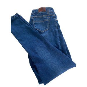 Jean9 Western Mid-Rise Blue Streetwear 5 Pocket Stretch Skinny Jean Size 7